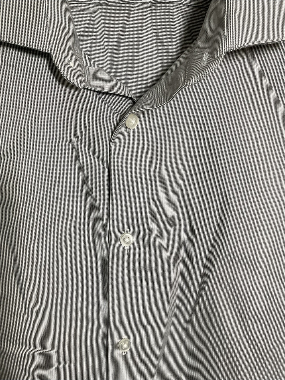 Calvin Klein Steel+ Slim Fit Stretch Dress Shirt Grey 17 32/33 XL NWT - Picture 2 of 10